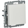 Выключатель 1-клавишный проходной IEK BRITE 10А ВС10-1-6-БрБ белый - BR-V12-0-10-K01